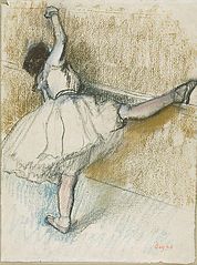 Edgar Degas - Dancer Stretching at the Barre