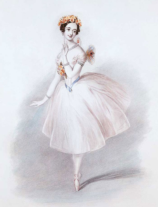 Marie Taglioni in “La Sylphide”