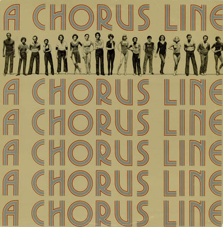 "A Chorus Line" Original Broadway Windowcard