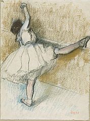 Edgar Degas - Dancer Stretching at the Bar