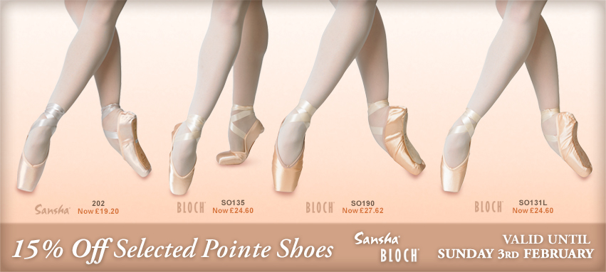 15% Off Pointe Shoes